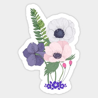 4 Flowers Sticker